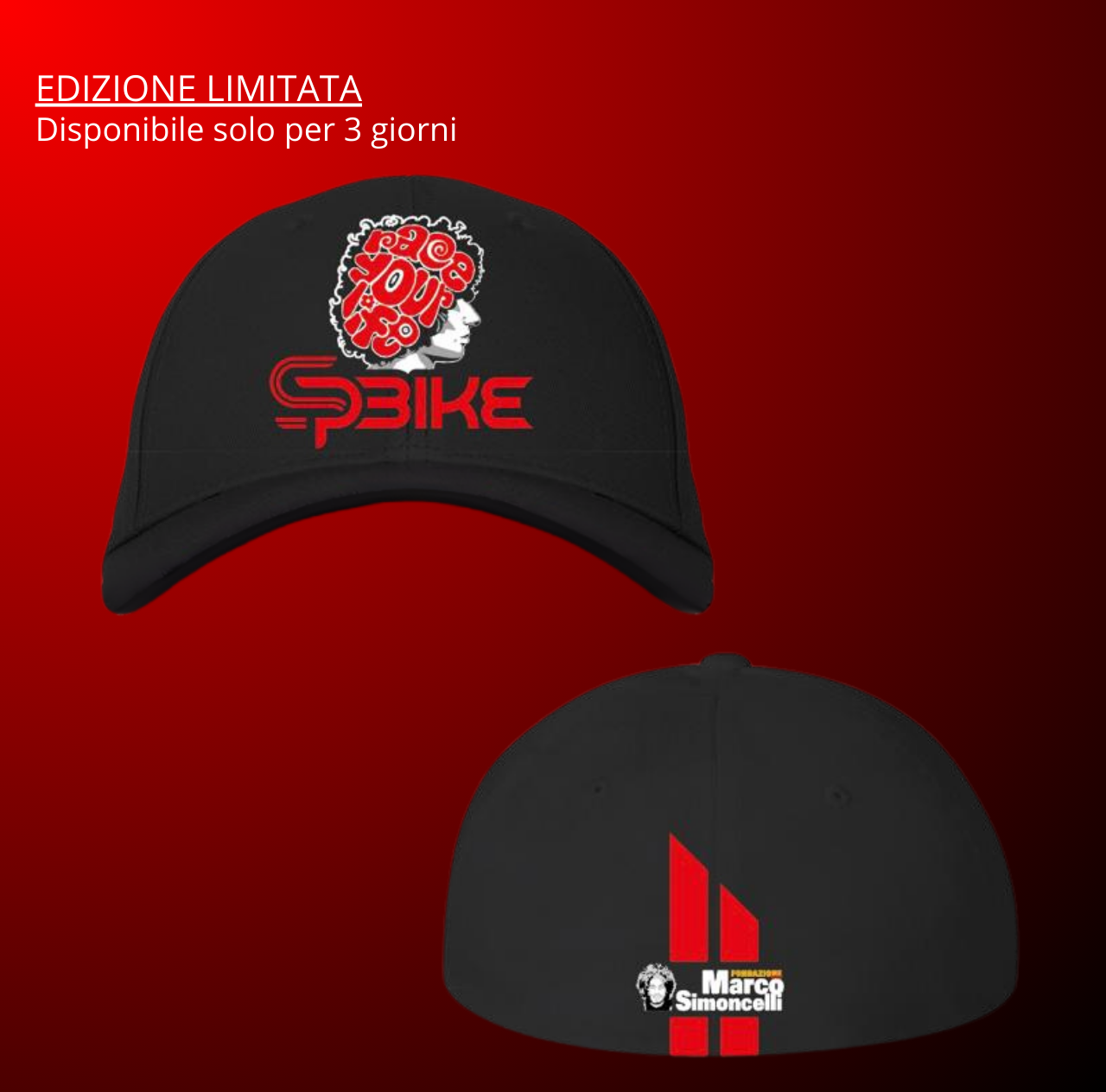 Cappellino SP Bike x Fondazione Marco Simoncelli + 4 Ticket omaggio concorso Aprilia RS 250